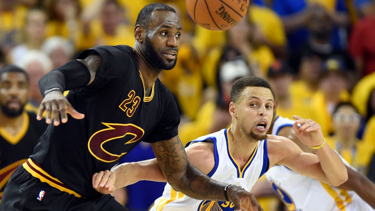 LeBron James and Stephen Curry, Game 7 2016 Finals