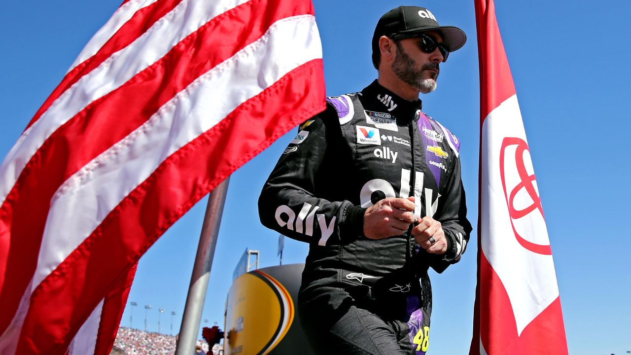 NASCAR Cup Series driver Jimmie Johnson (48) before the Pennzoil 400 presented by Jiffy Lube at Las Vegas Motor Speedway.