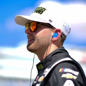 NASCAR Cup Series driver William Byron (24) during qualifying for the Pennzoil 400 at Las Vegas Motor Speedway.