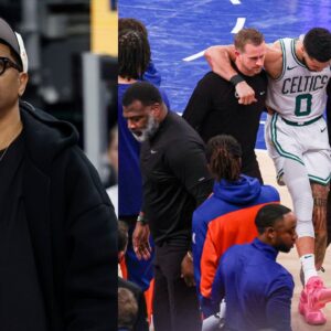 Jalen Rose (L), Jayson Tatum (R)