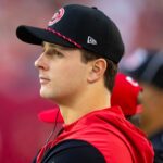 Jan 5, 2025; Glendale, Arizona, USA; San Francisco 49ers quarterback Brock Purdy against the Arizona Cardinals at State Farm Stadium.