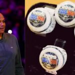 Charles Barkley (L) and Inside the NBA rings (R)