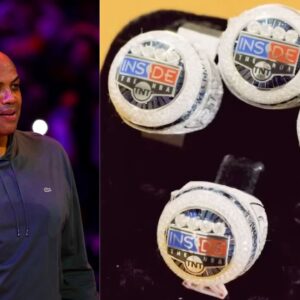 Charles Barkley (L) and Inside the NBA rings (R)
