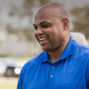 Steve Spurrier chats with Charles Barkley and Paul Azinger during the opening ceremony during the 12th annual Barkley, Bean, Bryant & Friends celebrity golf tournament at the YMCA Par 3 golf course home of The First Tee in Lakeland Fl. , Friday February 24, 2017. [ERNST PETERS/THE LEDGER]