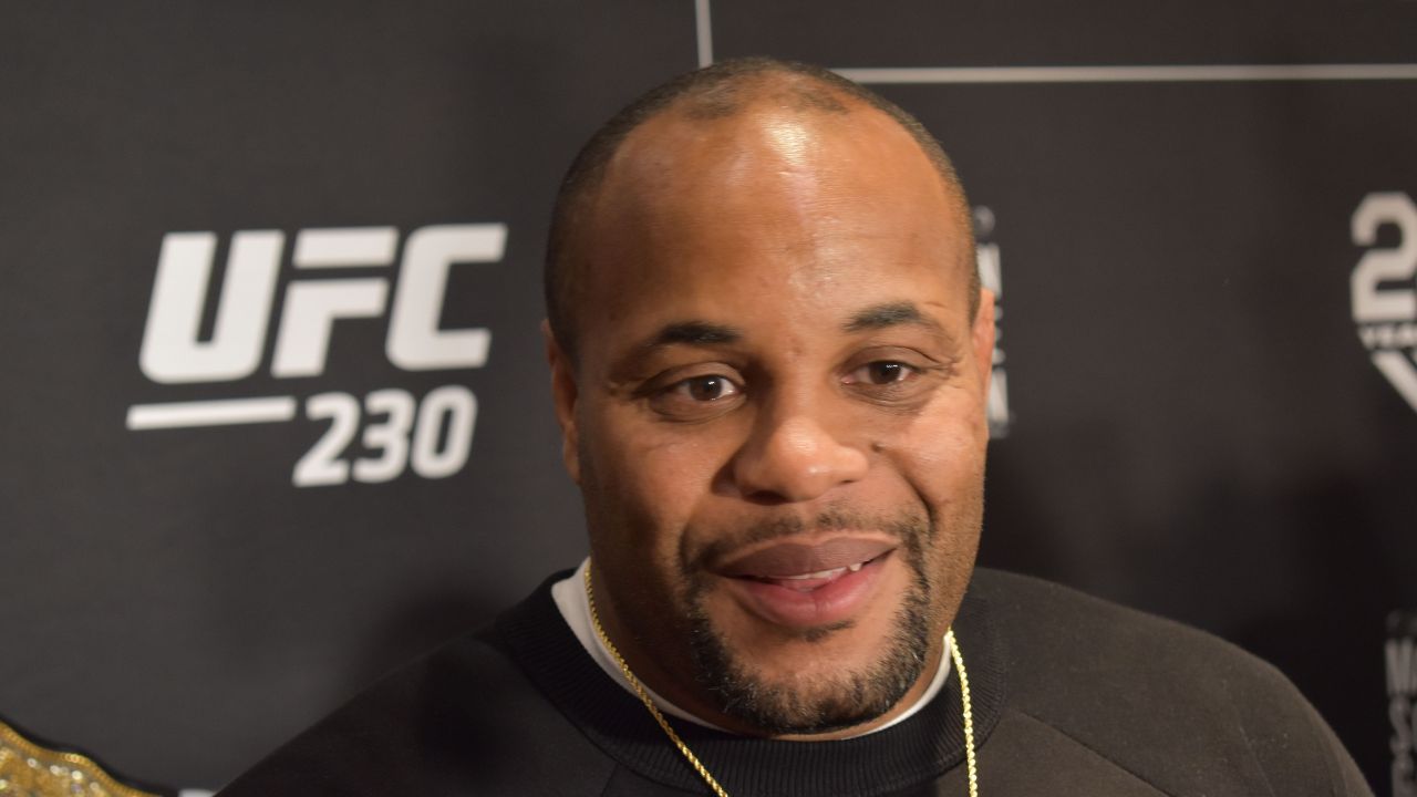 Daniel Cormier speaks to reporters at the UFC 230 media day event Nov. 1, 2018 in New York Dsc 0115