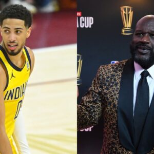 Tyrese Haliburton and Shaquille O'Neal
