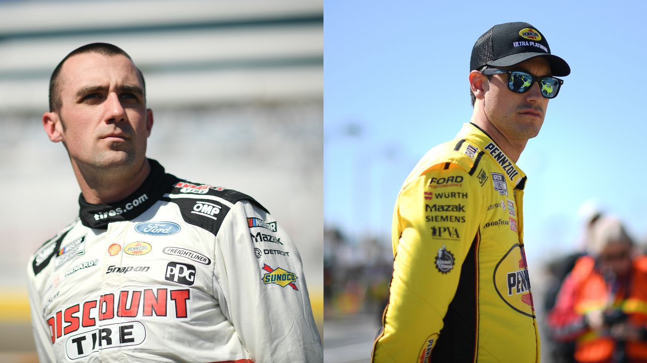 Austin Cindric (L) & Joey Logano (R)