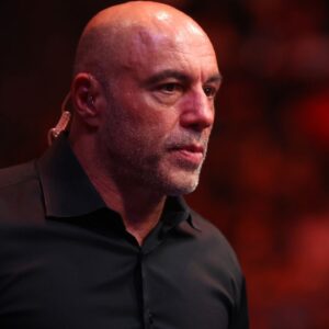 UFC announcer Joe Rogan during UFC 300 at T-Mobile Arena.
