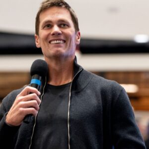 Tom Brady appears at American Dream for the grand opening of Card Vault by Tom Brady, a sports card and memorabilia retailer, East Rutherford, Friday, Apr. 11, 2025
