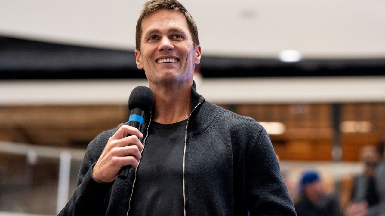 Tom Brady appears at American Dream for the grand opening of Card Vault by Tom Brady, a sports card and memorabilia retailer, East Rutherford, Friday, Apr. 11, 2025
