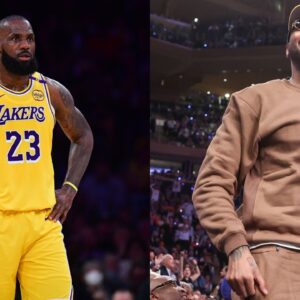 LeBron James (L), Carmelo Anthony (R)