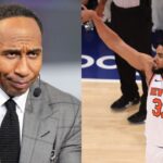 Stephen A. Smith (L), Karl Anthony-Towns (R)