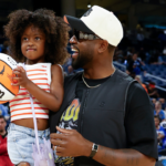 Former basketball player Dwyane Wade attends a WNBA game between the Chicago Sky and Connecticut Sun