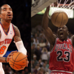 JR Smith (L) and Michael Jordan (R)