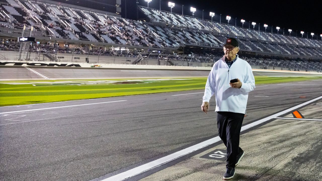 NASCAR Cup Series team owner Joe Gibbs during qualifying for the Daytona 500 at Daytona International Speedway.
