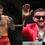 Ilia Topuria (L) and Merab Dvalishvili (R)