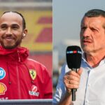 Lewis Hamilton(L), Guenther Steiner(R)