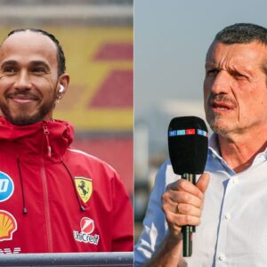 Lewis Hamilton(L), Guenther Steiner(R)