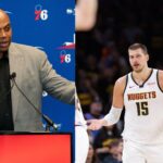 Charles Barkley (L), Nikola Jokic (R)