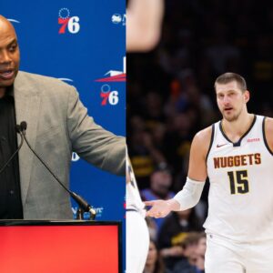 Charles Barkley (L), Nikola Jokic (R)