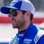Hendrick Cars driver Chase Elliott on pit road during the Great Clips 200 at Darlington Raceway.
