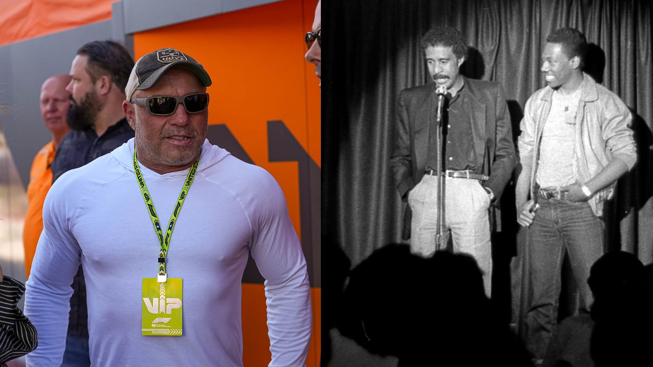 Joe Rogan (L), Richard Pryor (R)
