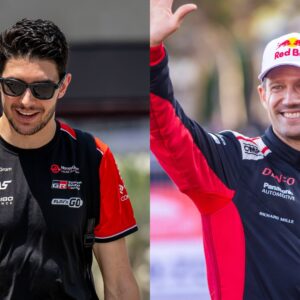 Esteban Ocon (L) and Sebastian Ogier (R)