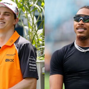 Oscar Piastri (L) and Justin Jefferson (R)