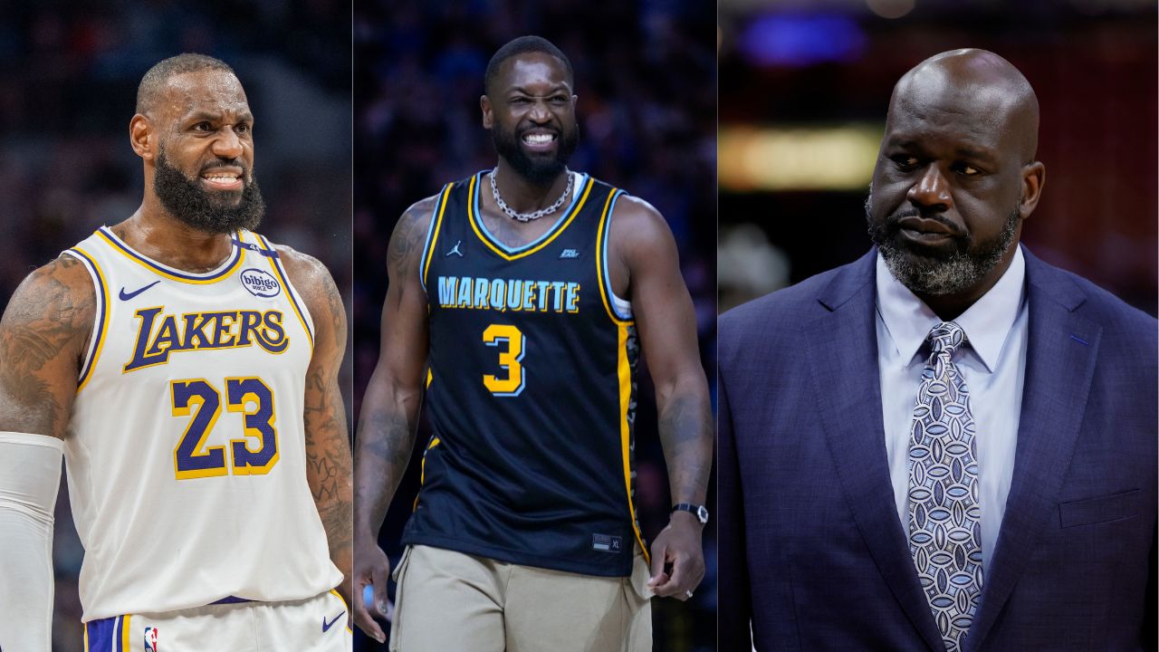 LeBron James, Dwyane Wade, Shaquille O'Neal