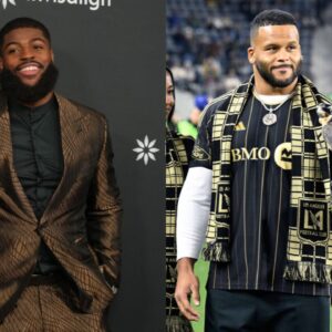 Jared Verse and Aaron Donald