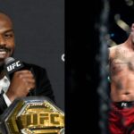 Jon Jones (L), Tom Aspinall (R)