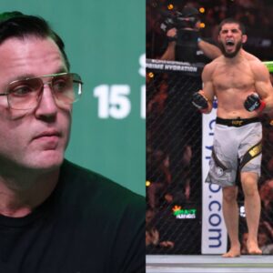 Chael Sonnen (L), Islam Makhachev (R)