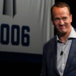 Former Indianapolis Colts quarterback Peyton Manning is introduced Monday, Feb. 24, 2025, during the “Night of Champions” at the Murat Theatre at the Old National Centre. The event featured a panel discussion of players and coaches from the Indianapolis Colts team that won Super Bowl XLI.