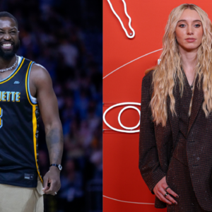 Dwyane Wade [L] and Paige Bueckers [R]