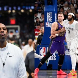 Penny Hardaway (L), Luka Doncic and Anthony Davis (R)