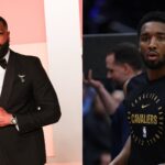 Dwayne Wade (L) and Donovan Mitchell (R)