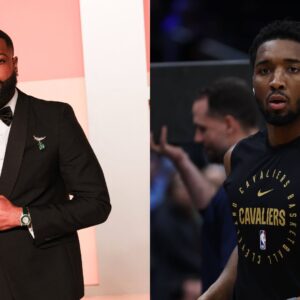 Dwayne Wade (L) and Donovan Mitchell (R)