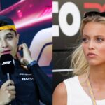 Lando Norris (L) and Magui Corceiro (R)