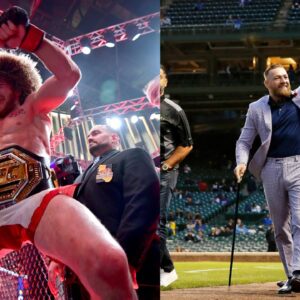Merab Dvalishvili (L), Conor McGregor (R)