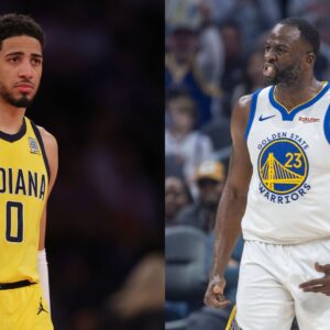 Tyrese Haliburton (L) and Draymond Green (R)