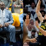 Shaquille O'Neal (L), Steph Curry (R)