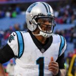 Carolina Panthers quarterback Cam Newton (1) following the game against the Buffalo Bills at Highmark Stadium.