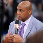 NBA TV analyst Charles Barkley talks on set before game three of the 2024 NBA Finals between the Boston Celtics and the Dallas Mavericks at American Airlines Center.