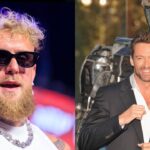 Jake Paul (L), Hugh Jackman (R)
