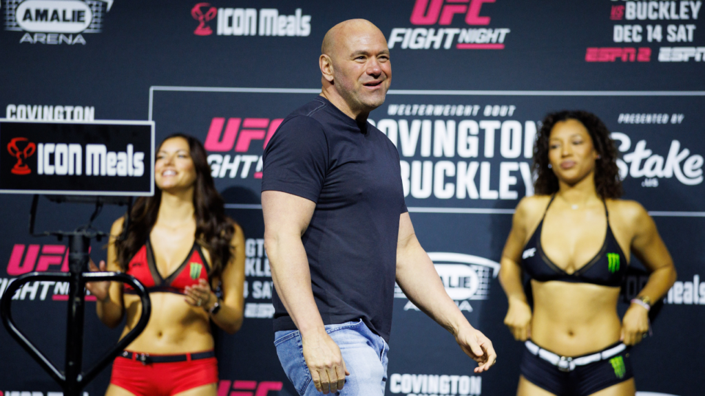 UFC CEO Dana White during weigh-ins for UFC Fight Night at Amalie Arena.