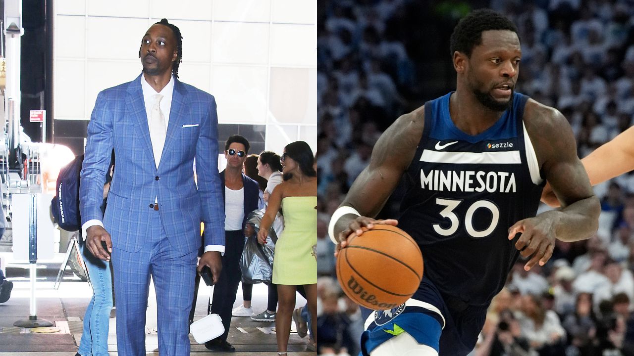 Dwight Howard (L), Julius Randle (R)