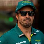 Fernando Alonso, racing for the Aston Martin F1 team during the 2025 Formula 1 Saudi Arabian Grand Prix at the Jeddah Corniche Circuit