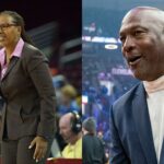 Cynthia Cooper (L), Michael Jordan (R)