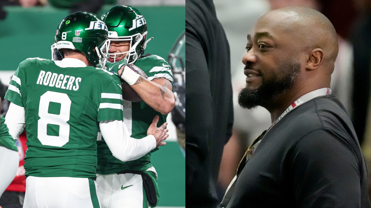 Aaron Rodgers, Allen Lazard, Steelers HC Mike Tomlin