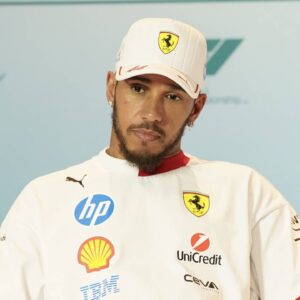 May 1, 2025, Miami, Florida, USA: Lewis Hamilton (GBR) of Scuderia Ferrari HP speaks in the Drivers press conference, PK, Pressekonferenz ahead of the F1 Grand Prix of Miami at Miami International Autodrome